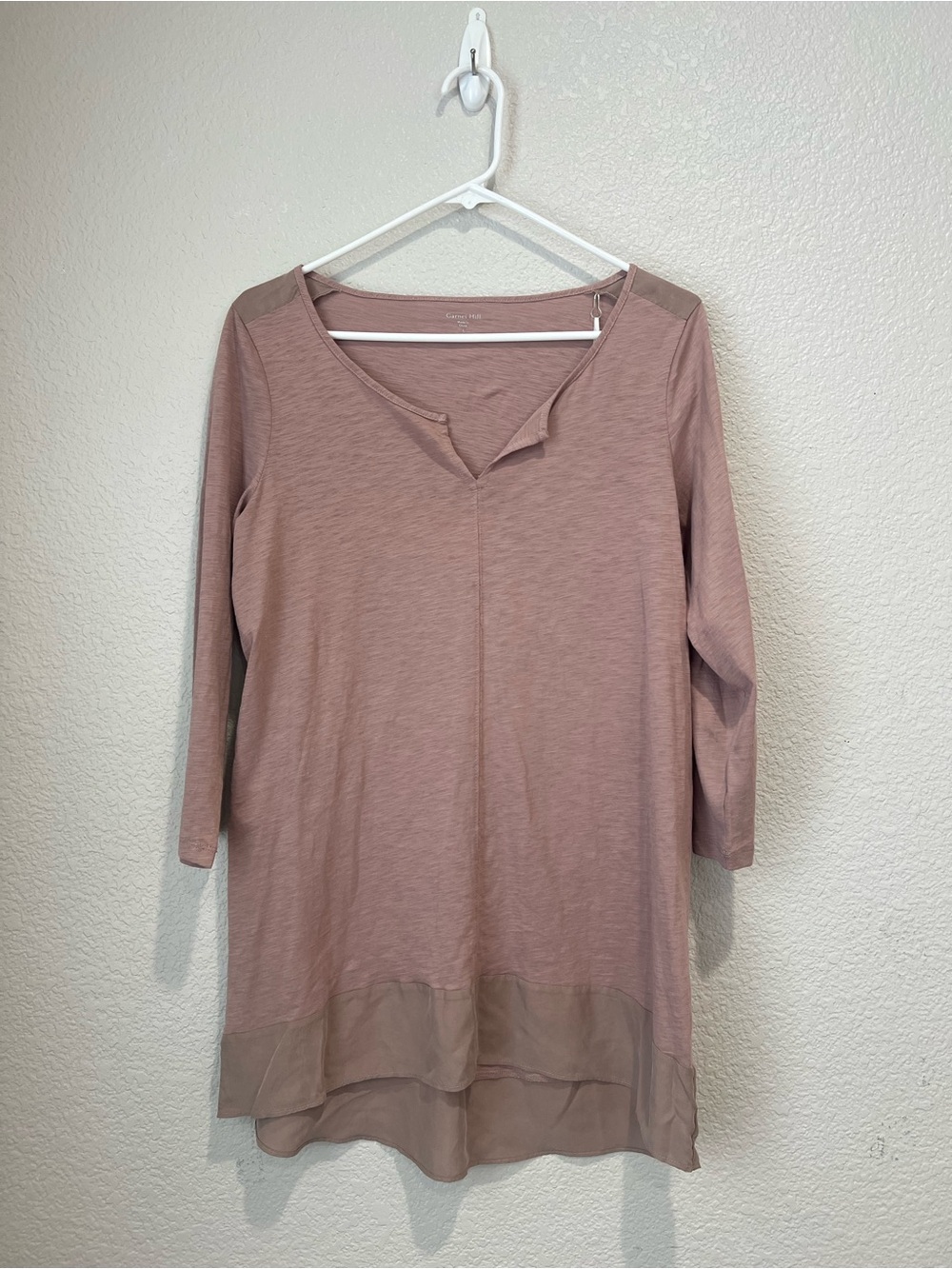NWT Garnet Hill Organic Cotton Tunic, L